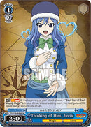 Thinking of Him, Juvia (FT/S120-E086S SR) [FAIRY TAIL 100 YEARS QUEST]