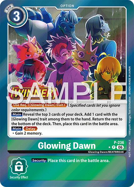 Glowing Dawn [P-236] (Store Tournament 2026 Vol. 2 Winner Pack) [Promotional Cards]