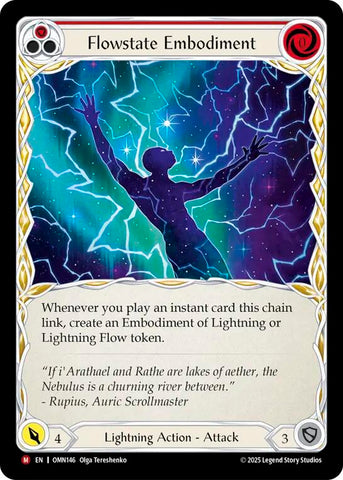 Flowstate Embodiment (Red) [OMN146] (Omens of the Third Age)  Rainbow Foil