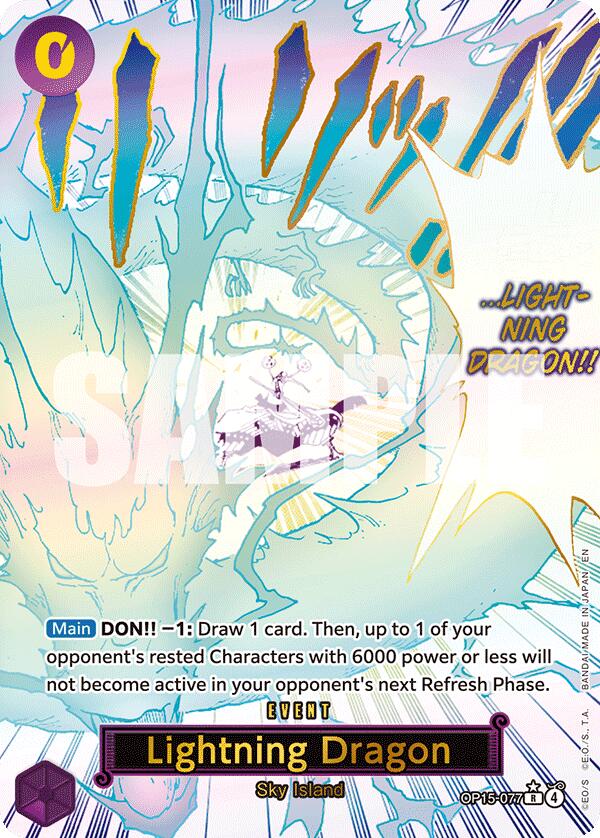 Lightning Dragon (Alternate Art) [Adventure on Kami's Island]