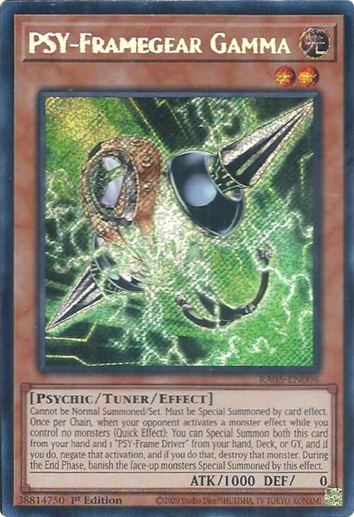 PSY-Framegear Gamma (Secret Rare) [RA05-EN006] Secret Rare