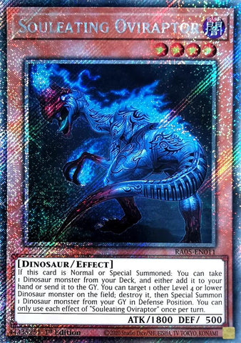 Souleating Oviraptor (Platinum Secret Rare) [RA05-EN011] Platinum Secret Rare