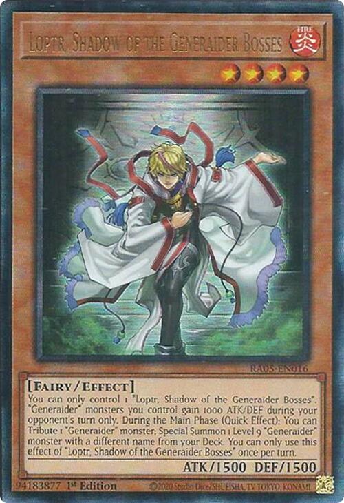 Loptr, Shadow of the Generaider Bosses (Ultimate Rare) [RA05-EN016] Ultimate Rare