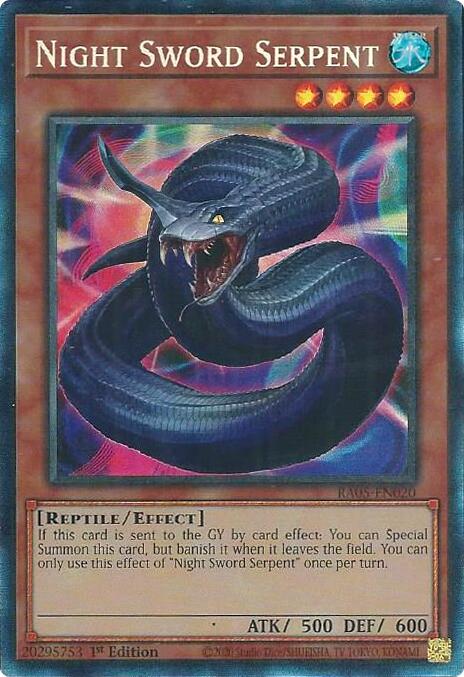 Night Sword Serpent (Collector's Rare) [RA05-EN020] Collector's Rare