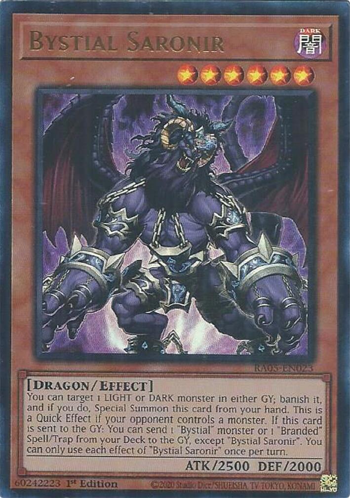 Bystial Saronir (Ultra Rare) [RA05-EN023] Ultra Rare