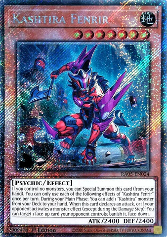 Kashtira Fenrir (Platinum Secret Rare) [RA05-EN024] Platinum Secret Rare