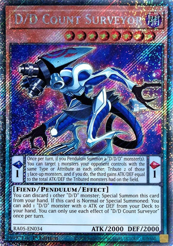 D/D Count Surveyor (Platinum Secret Rare) [RA05-EN034] Platinum Secret Rare