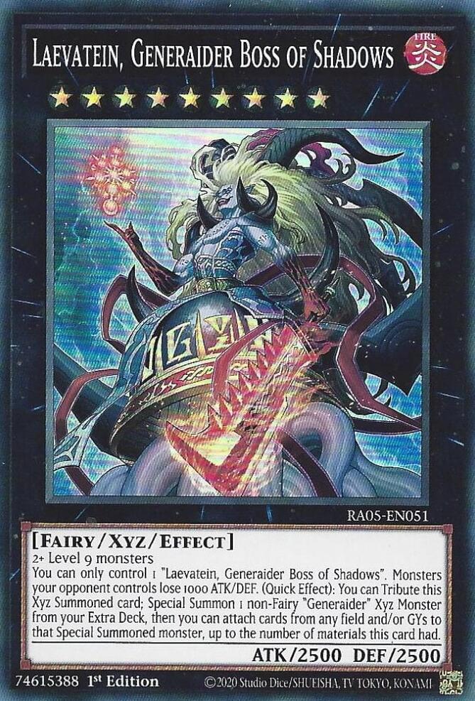 Laevatein, Generaider Boss of Shadows [RA05-EN051] Super Rare