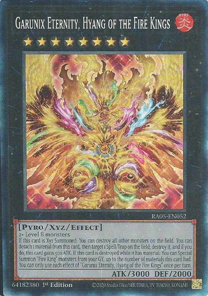 Garunix Eternity, Hyang of the Fire Kings (Collector's Rare) [RA05-EN052] Collector's Rare