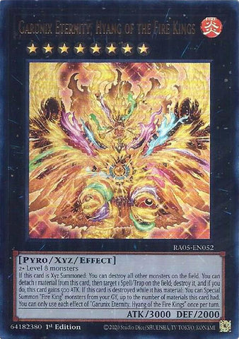 Garunix Eternity, Hyang of the Fire Kings (Ultra Rare) [RA05-EN052] Ultra Rare