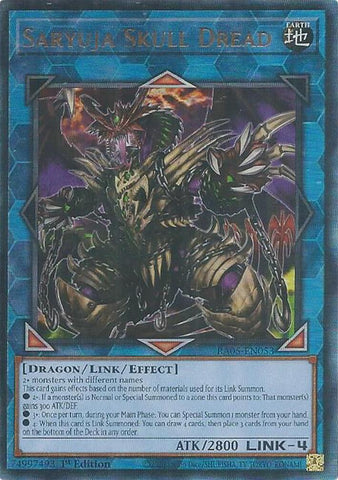 Saryuja Skull Dread (Ultimate Rare) [RA05-EN053] Ultimate Rare