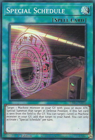 Special Schedule [RA05-EN060] Super Rare