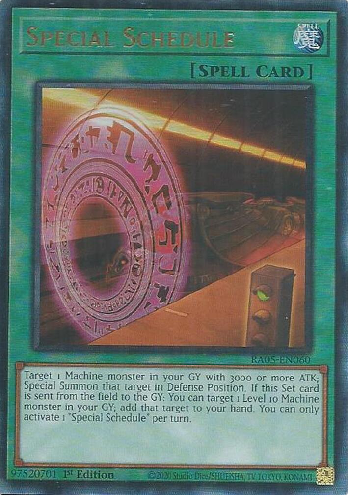 Special Schedule (Ultimate Rare) [RA05-EN060] Ultimate Rare