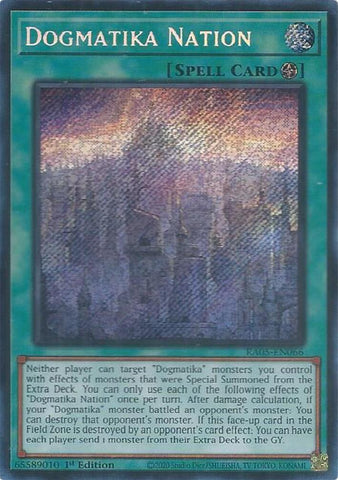 Dogmatika Nation (Secret Rare) [RA05-EN066] Secret Rare