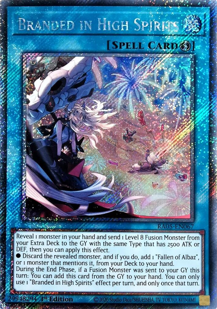 Branded in High Spirits (Platinum Secret Rare) [RA05-EN067] Platinum Secret Rare