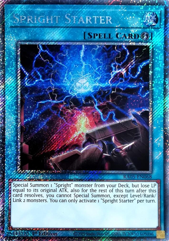 Spright Starter (Platinum Secret Rare) [RA05-EN068] Platinum Secret Rare