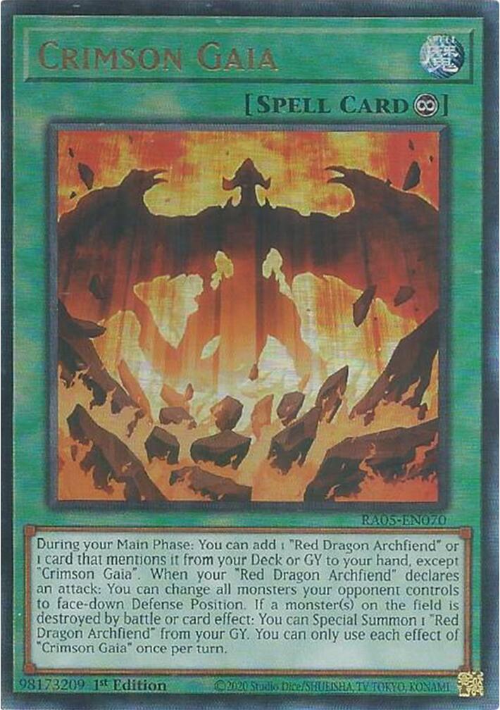 Crimson Gaia (Ultimate Rare) [RA05-EN070] Ultimate Rare