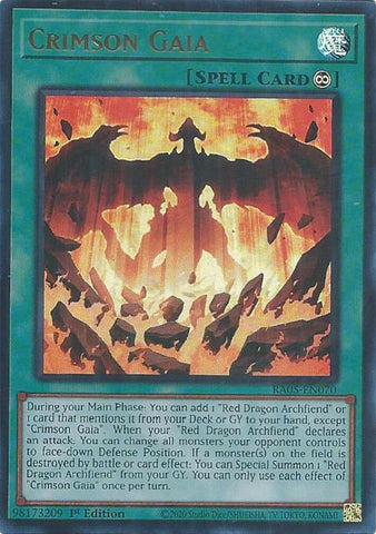 Crimson Gaia (Ultra Rare) [RA05-EN070] Ultra Rare