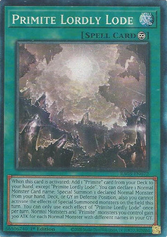 Primite Lordly Lode (Collector's Rare) [RA05-EN072] Collector's Rare