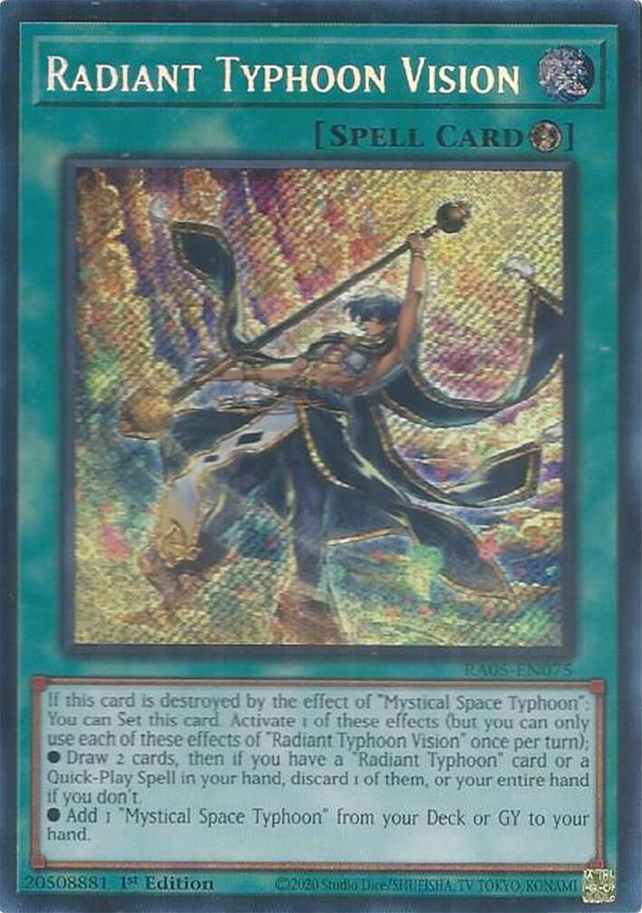 Radiant Typhoon Vision (Secret Rare) [RA05-EN075] Secret Rare
