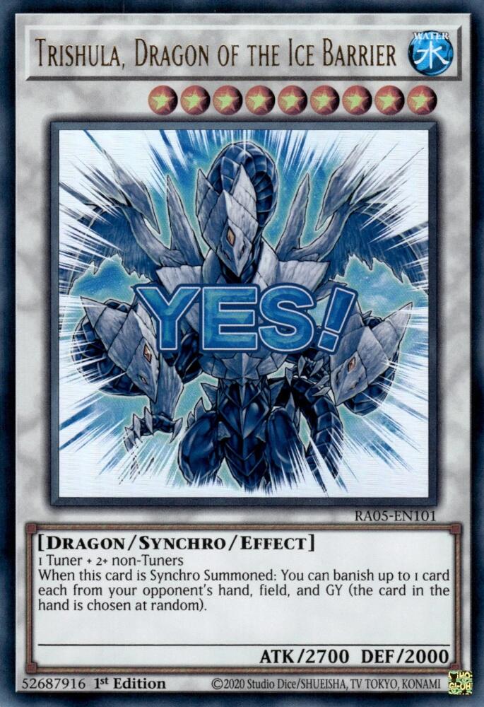 Trishula, Dragon of the Ice Barrier [RA05-EN101] Ultra Rare