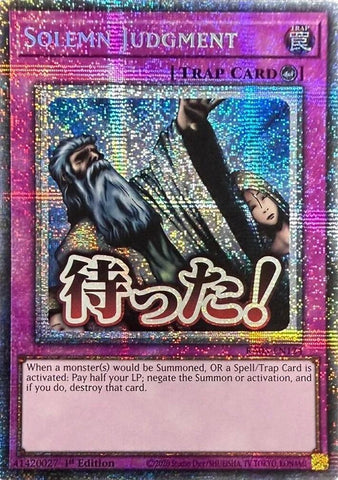 Solemn Judgment (Starlight Rare) [RA05-EN124] Starlight Rare