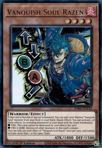 Vanquish Soul Razen [RA05-EN134] Ultra Rare