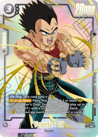 Vegeta : GT (FB09-116) (Limited Pack 26-27 WAVE1) [Fusion World Tournament Cards]