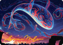 Spectacular Skywhale Art Card (Gold-Stamped Signature) [Secrets of Strixhaven Art Series]