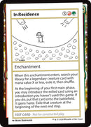 In Residence [Mystery Booster Playtest Cards]