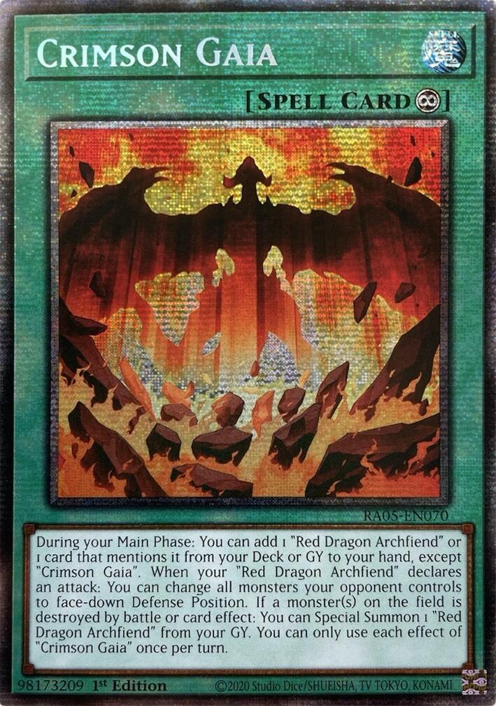 Crimson Gaia (Starlight Rare) [RA05-EN070] Starlight Rare