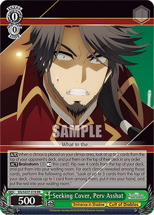 Seeking Cover, Perv Asshat (EIS/SX07-018) [The Eminence in Shadow]