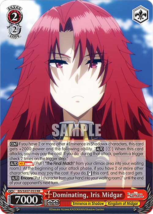 Dominating, Iris Midgar (EIS/SX07-053) [The Eminence in Shadow]