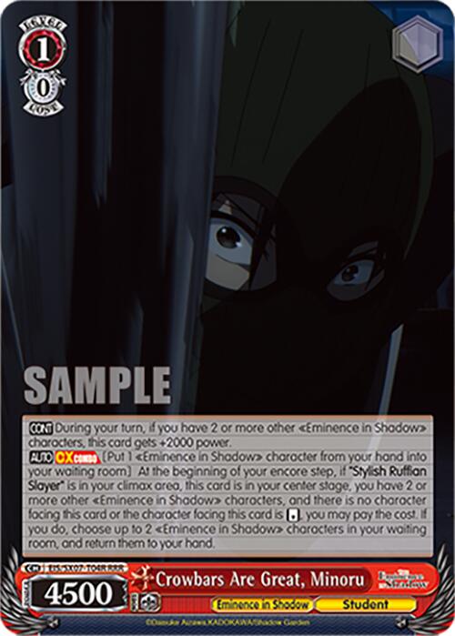 Crowbars Are Great, Minoru (EIS/SX07-T04R) [The Eminence in Shadow]