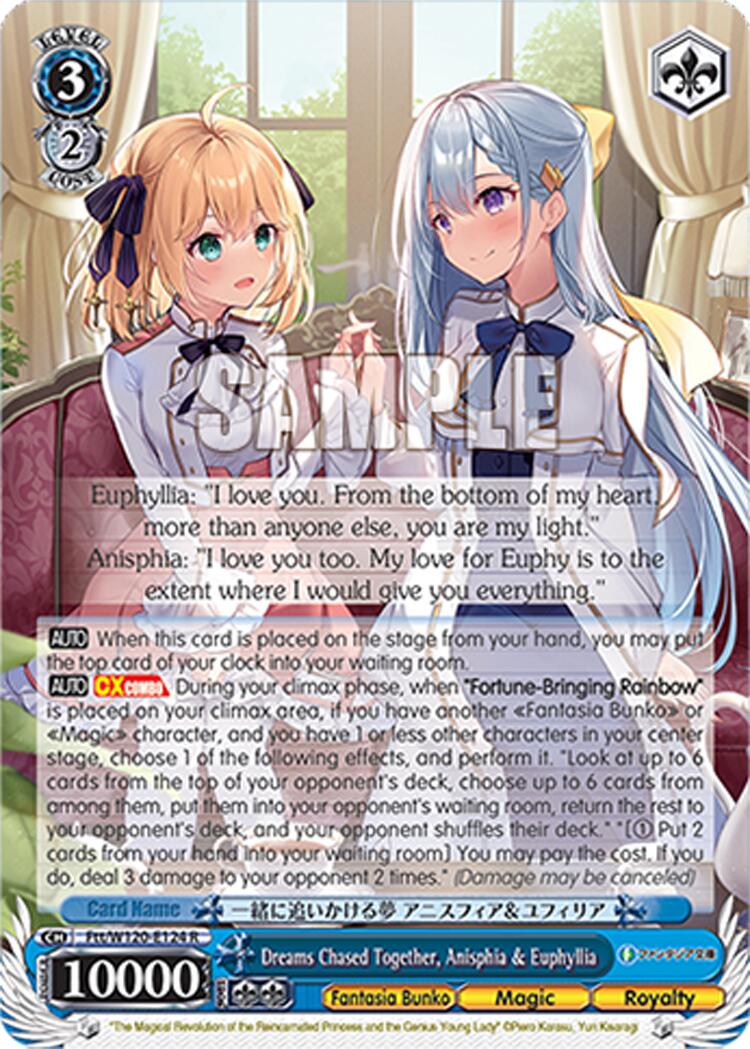 Dreams Chased Together, Anisphia & Euphyllia (Ftt/W120-E124 R) [Fujimi Fantasia Bunko Vol.2]