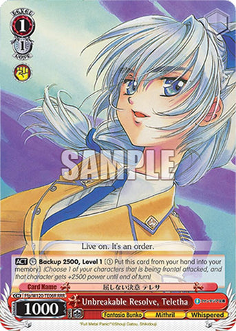 Unbreakable Resolve, Teletha (Ffp/W120-TE06 TD) [Fujimi Fantasia Bunko Vol.2]
