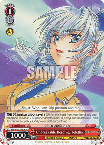 Unbreakable Resolve, Teletha (Ffp/W120-TE06R RRR) [Fujimi Fantasia Bunko Vol.2]