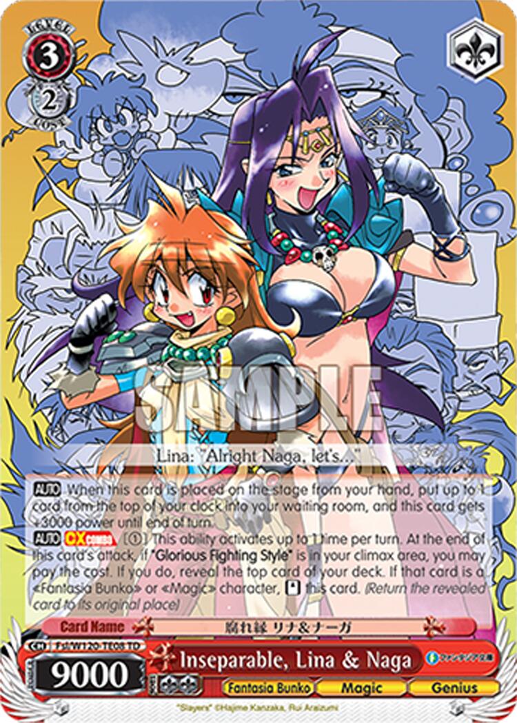 Inseparable, Lina & Naga (Fsl/W120-TE08R RRR) [Fujimi Fantasia Bunko Vol.2]