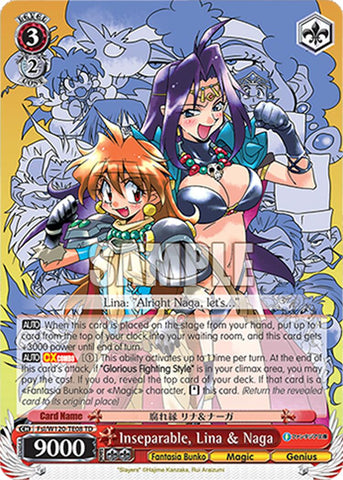 Inseparable, Lina & Naga (Fsl/W120-TE08R RRR) [Fujimi Fantasia Bunko Vol.2]