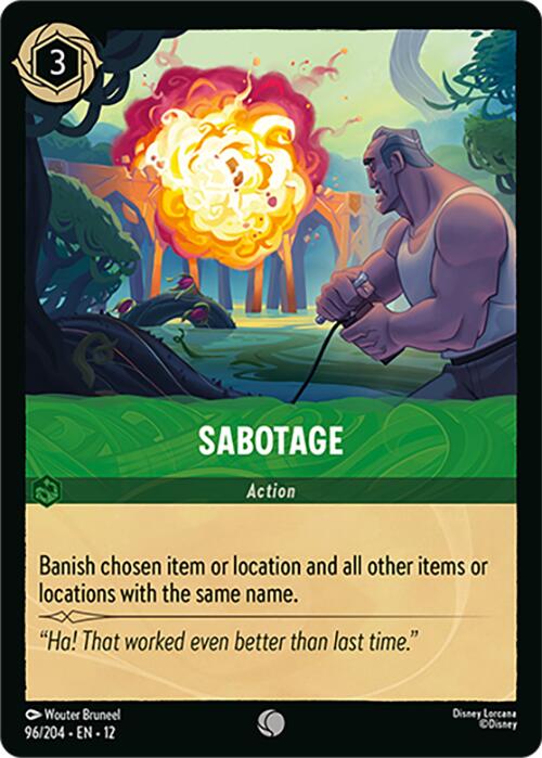 Sabotage (96/204) [Wilds Unknown]