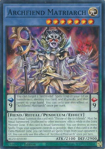 Archfiend Matriarch [BLZD-EN030] Common