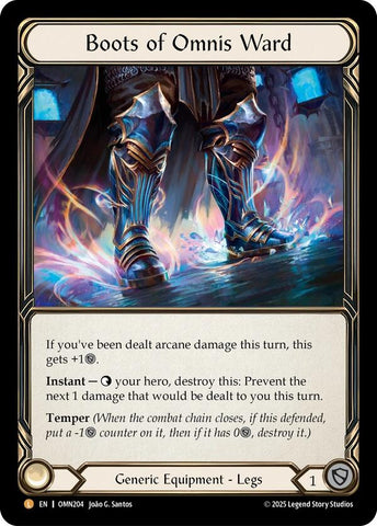 Boots of Omnis Ward [OMN204] (Omens of the Third Age)  Rainbow Foil