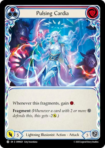 Pulsing Cardia (Red) [OMN021] (Omens of the Third Age)  Rainbow Foil