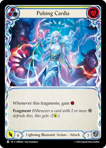 Pulsing Cardia (Yellow) [OMN022] (Omens of the Third Age)  Rainbow Foil