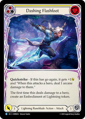 Dashing Flashfoot [OMN053] (Omens of the Third Age)  Rainbow Foil