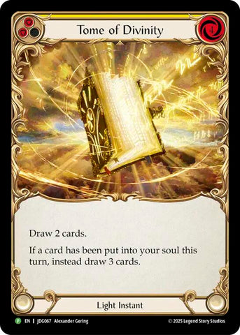 Tome of Divinity [JDG067] (Promo)  Cold Foil