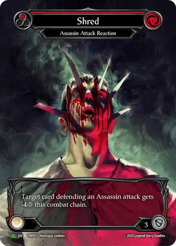 Shred (Red) (Marvel) [TNP013] (Promo)  Rainbow Foil