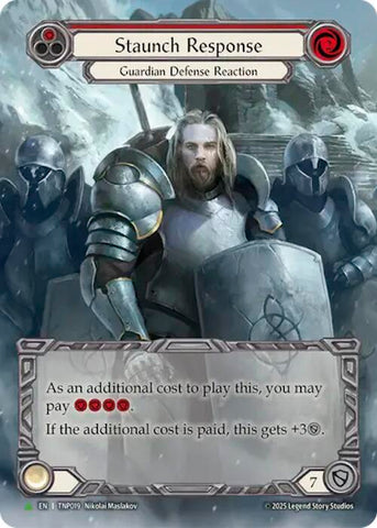 Staunch Response (Red) (Marvel) [TNP019] (Promo)  Rainbow Foil