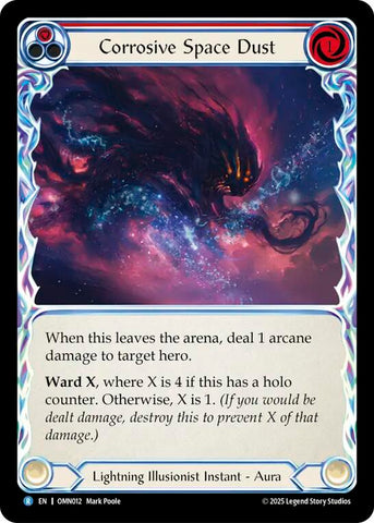 Corrosive Space Dust (Red) [OMN012] (Omens of the Third Age)  Rainbow Foil