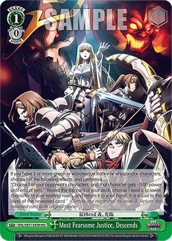 Most Fearsome Justice, Descends (OVL/SE51-E43H HU) [Nazarick: Tomb of the Undead Vol.3 Extra Booster]